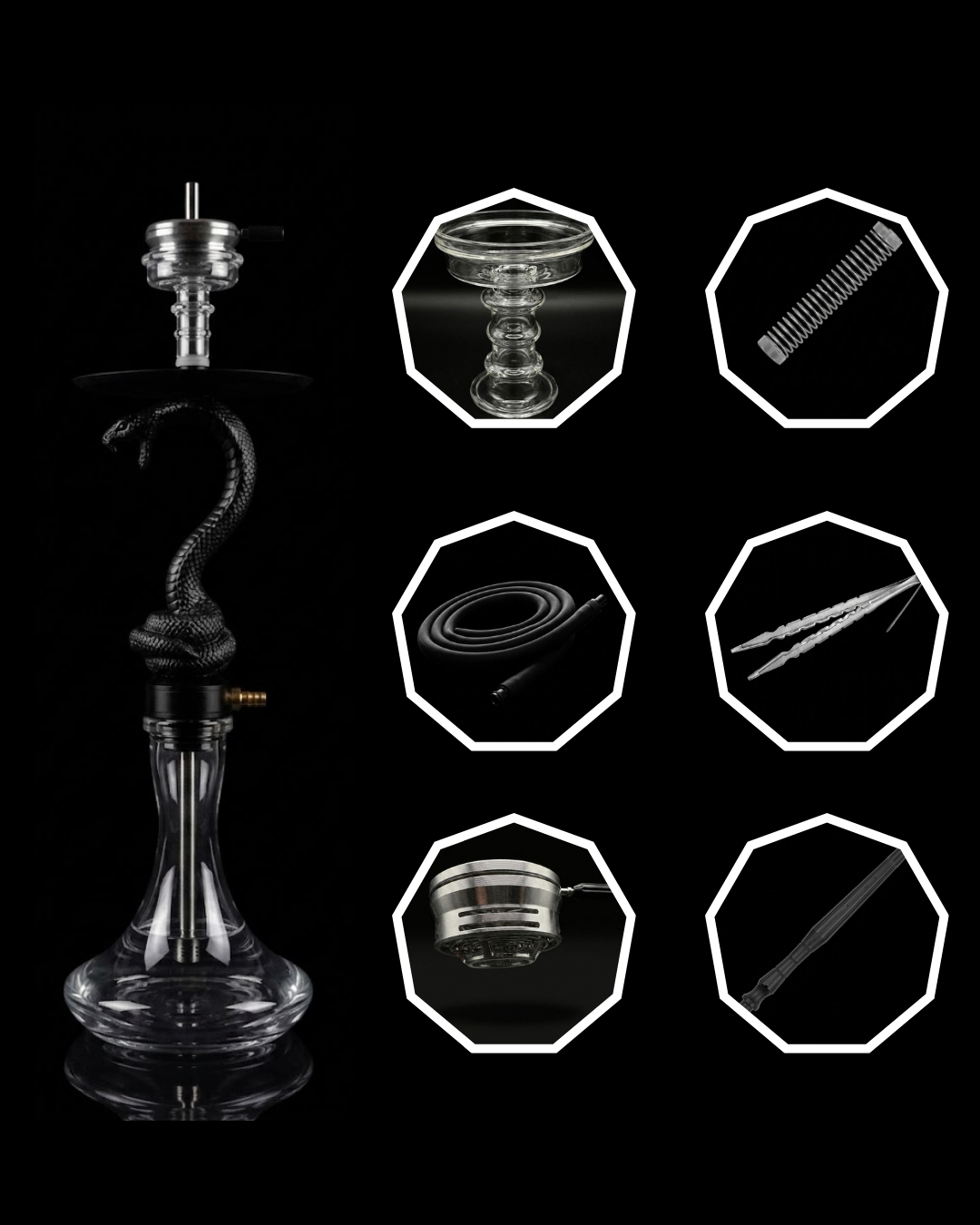 Shisha Cobra Narghilè 55cm