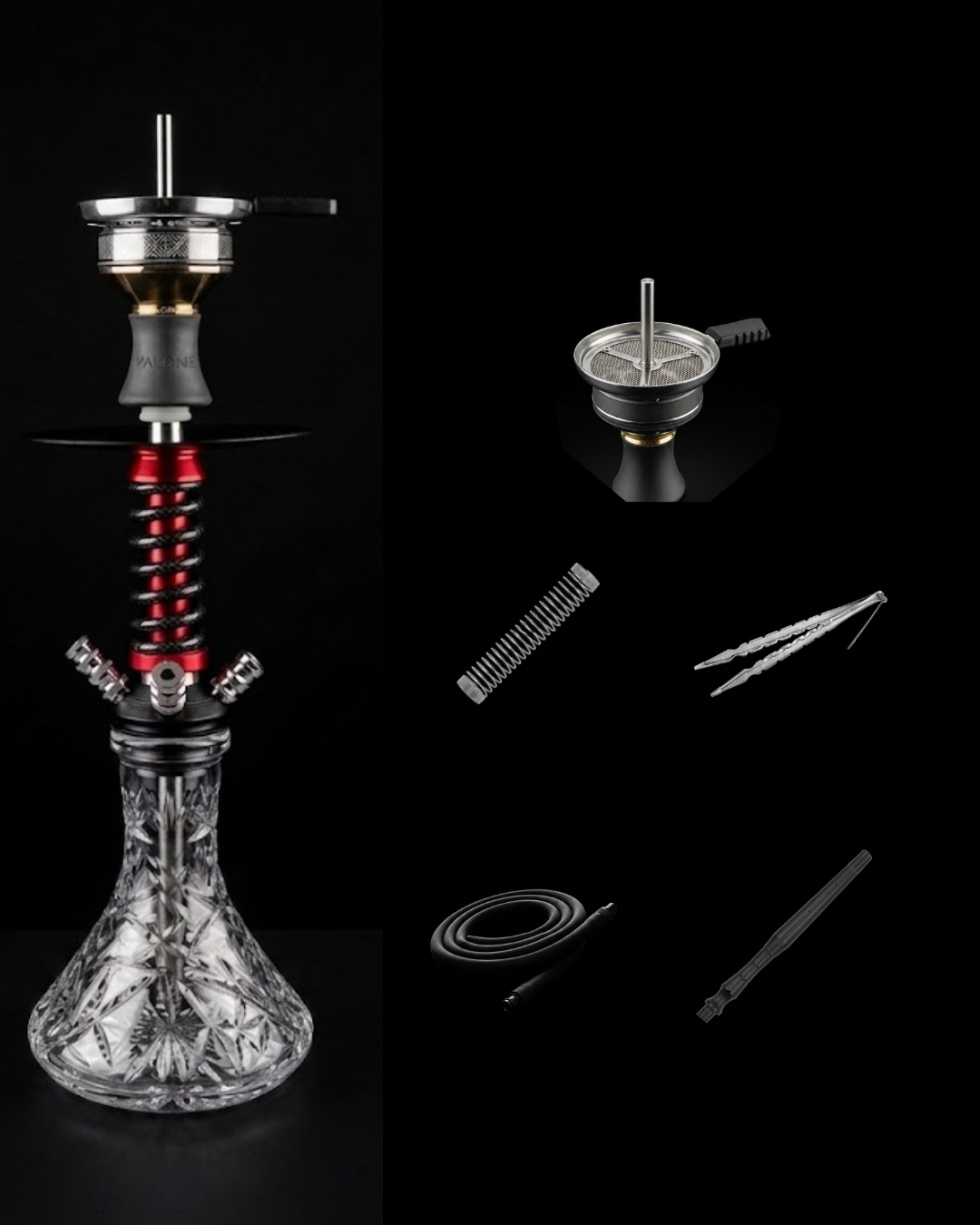 Navi Shisha Narghilè  Rosso 60cm