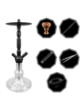 Navi Shisha Narghilè Nero metalizzato 50cm